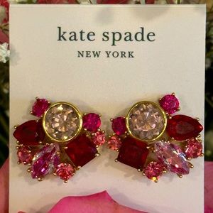 Kate Spade Reflecting Pool Cluster Studs Pink Multi